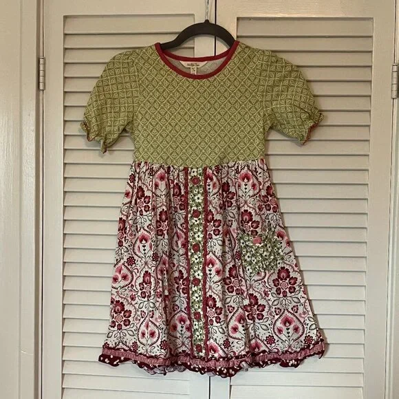 Matilda Jane | Dresses | Matilda Jane Heart To Heart Daydream Floral  Medallion Girls 8 Green Pink | Poshmark